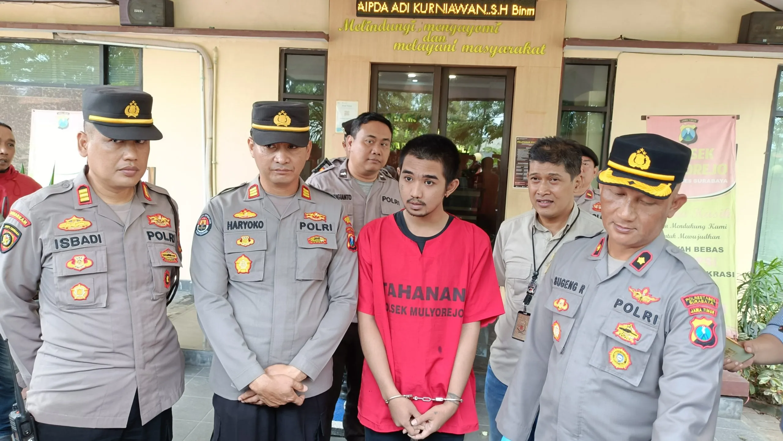 Pelaku Curanmor Berhasil Dibekuk Unit Reskrim Polsek Mulyorejo