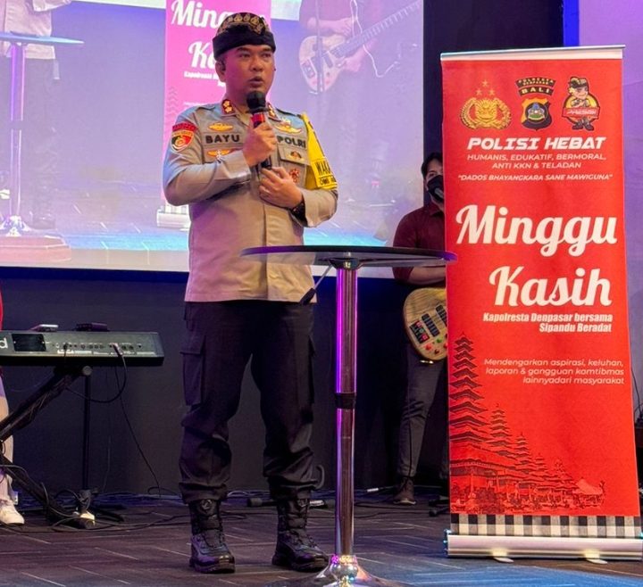 Wakapolresta Denpasar Ajak Jemaat GBI Jaga Kamtibmas Jelang Pungutan Suara