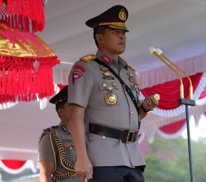 Upacara Pembukaan Diktukba Polri Gel I TA 2024 Dipimpin Kapolda Bali 