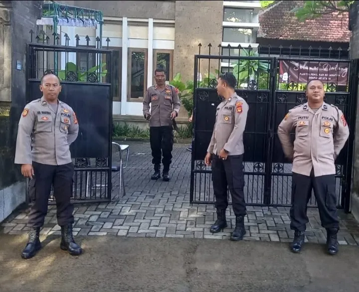 Polresta Denpasar Amankan Obyek PPK Denut Tahap Rekapitulasi Hitung Suara