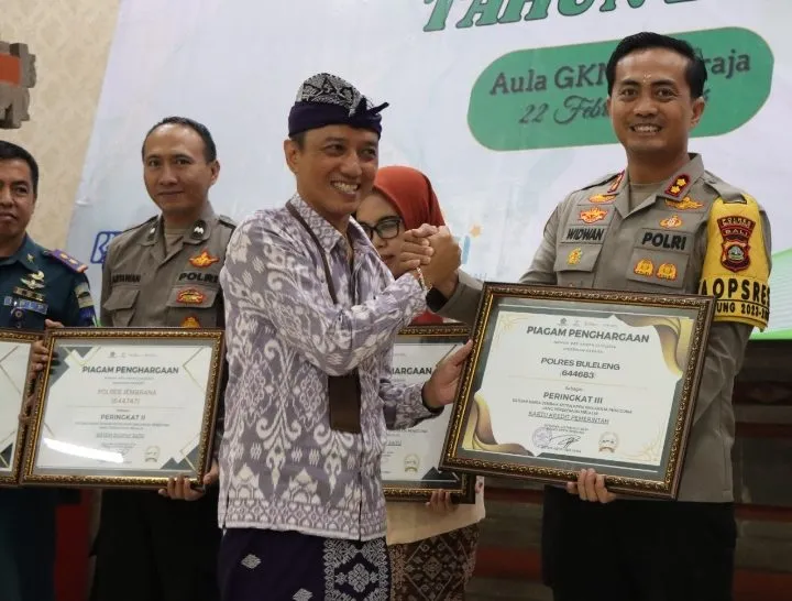 KPPN Singaraja Awards Tahun 2023, Polres Buleleng Terima Penghargaan Penggunaan Digital Payment Marketplace dan KKP