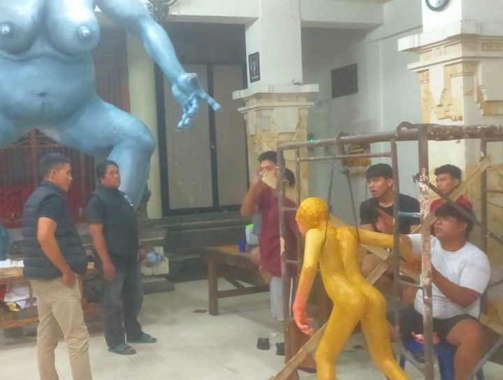 Unit Resmob Polsek Denbar Patroli Ogoh Ogoh, Kondusifkan Harkamtibmas Pasca Pemilu 