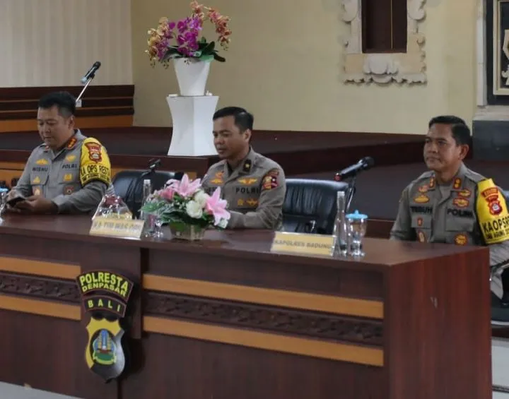 Kapolres Badung AKBP Teguh Priyo Wasono Terima Tim Wasops OMB 2024 Itwasum Polri