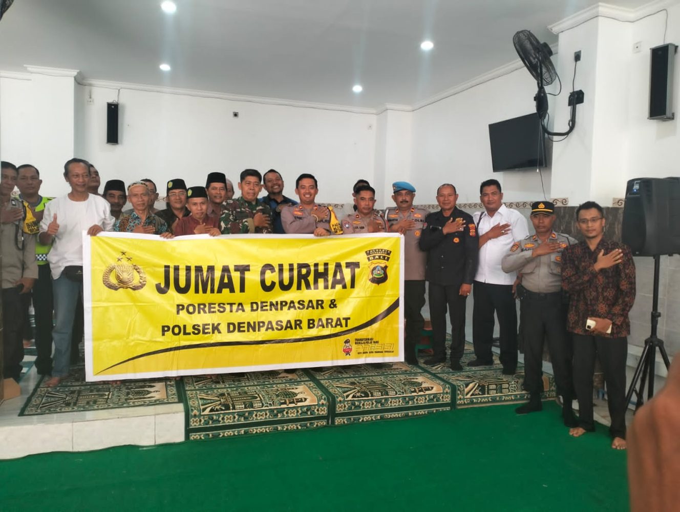 Pertebal Silaturahmi, Polsek Denbar dan Polresta Denpasar Gelar Program Jumat Curhat Berkah