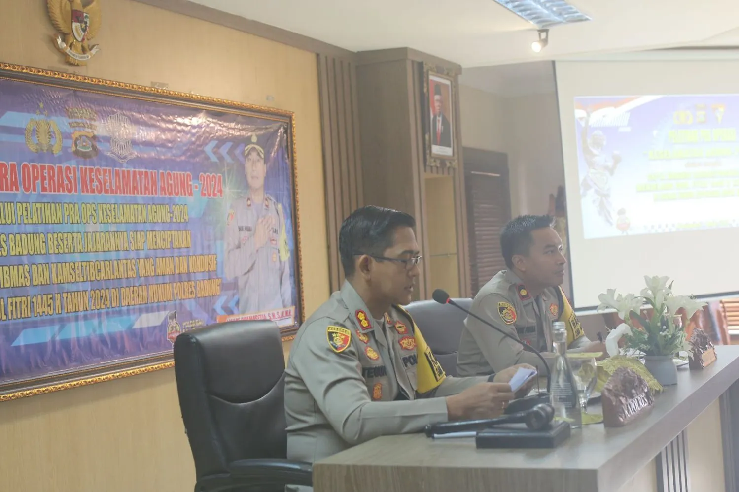 Kapolres Badung AKBP Teguh Priyo Wasono Buka Latpraops Keselamatan Agung 2024