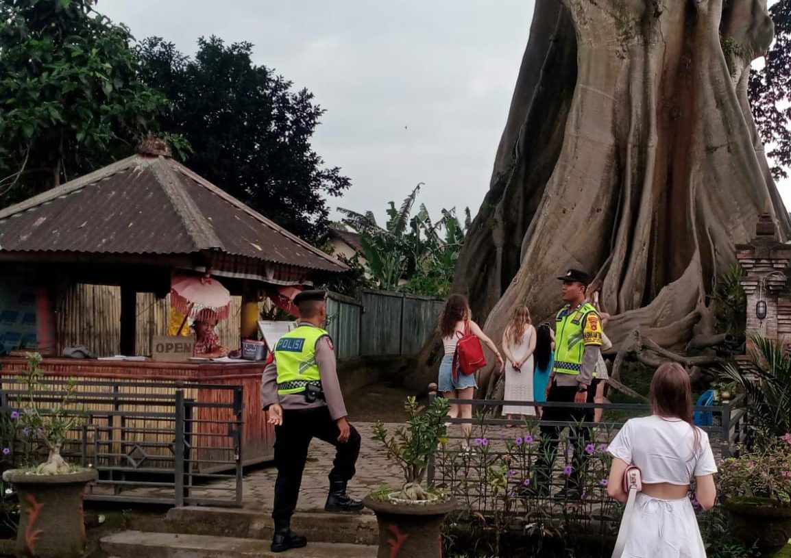 Terjunkan Personil, Polres Tabanan Atensi Daerah Tujuan Wisata Hari Ngembak Geni