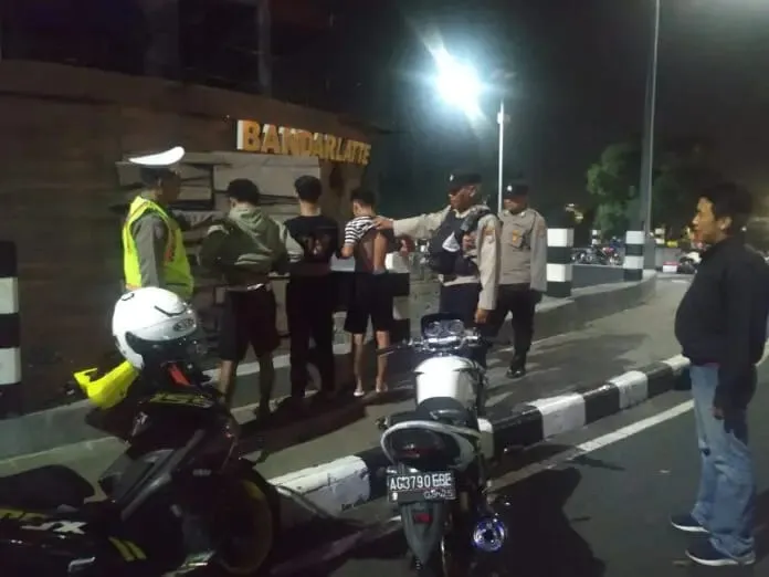 Polres Kediri Kota Tingkatkan Patroli Malam Antisipasi Perang Sarung