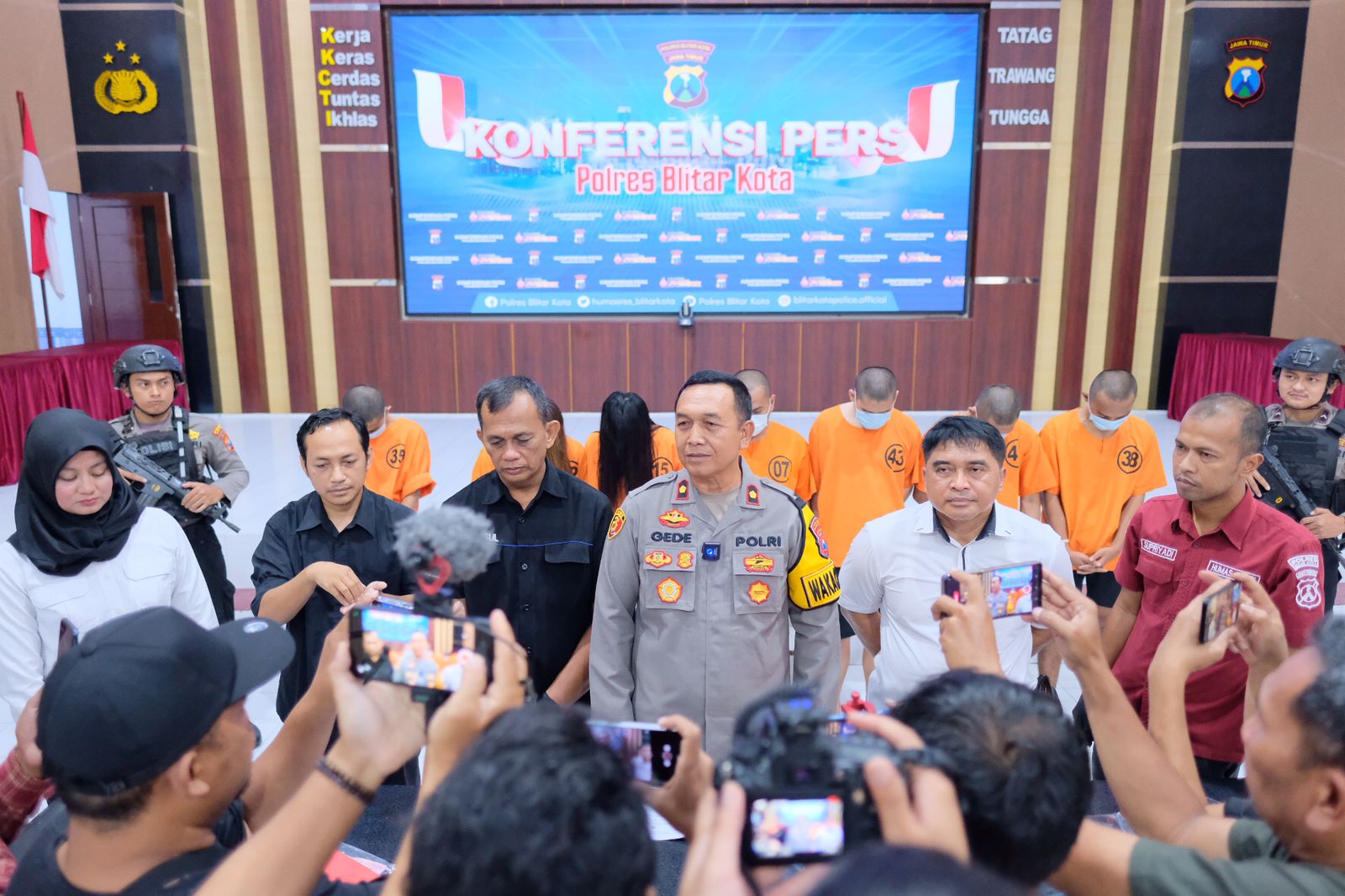 Operasi Pekat 2024 Polres Blitar Kota Berhasil Bongkar TPPU Modus Prostitusi Online