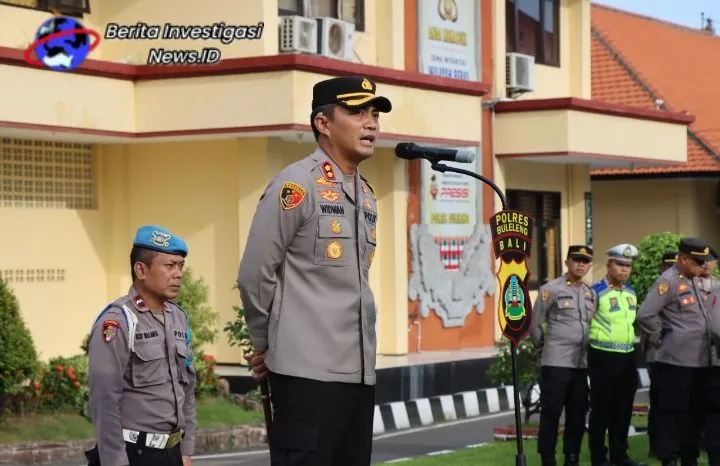 Kapolres AKBP IB Widwan Sutadi Pimpin Apel Jam Pimpinan