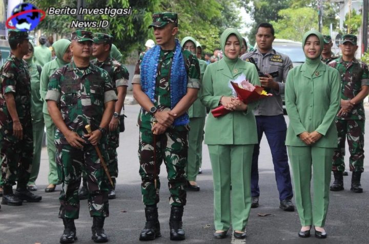 Kunker ke Kodim 1619/Tabanan, Pangdam IX/Udayana Disambut Dandim