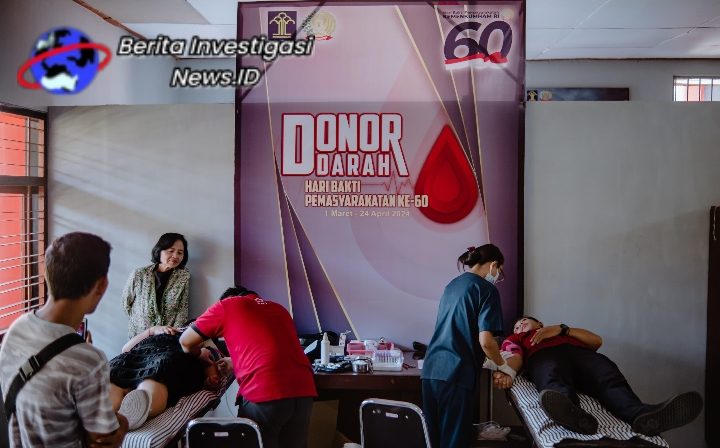 Donor Darah Semarak HBP ke 60, Lapas Narkotika Bangli Wujudkan Peduli Sesama Insan