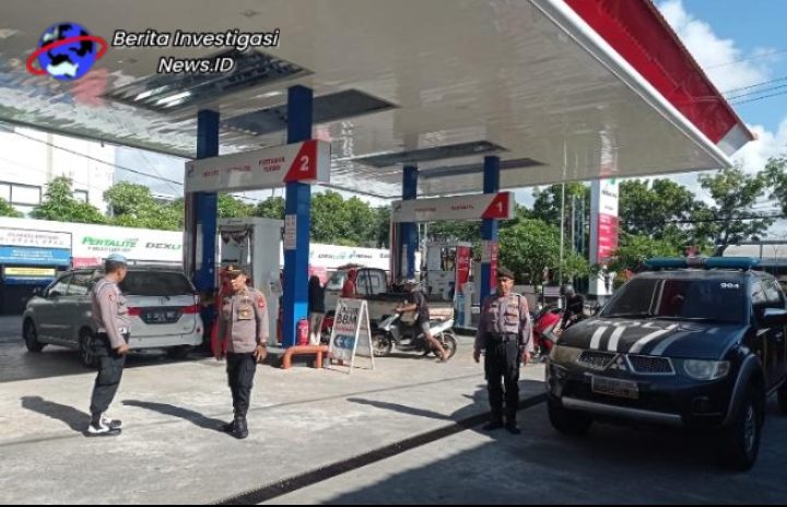 Antisipasi Kecurangan dan Jamin Stok BBM, Polsek Dentim Patroli Sambang SPBU
