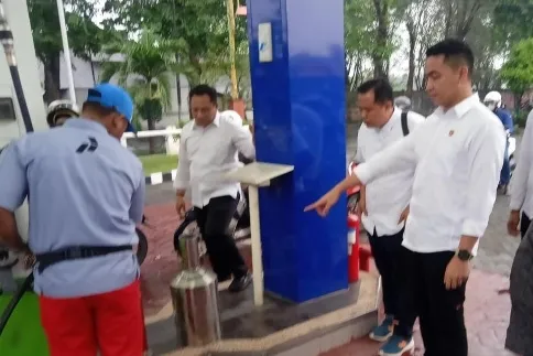 Tim Gabungan Polres Mojokerto Sidak SPBU Antisipasi Kecurangan Pengisian BBM