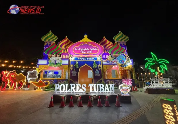 Unik, Istana Aladin Jadi Posyan Operasi Ketupat Semeru 2024 Polres Tuban