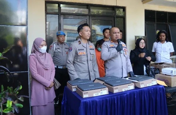 Polres Malang Berhasil Amankan Dua Tersangka Spesialis Pembobol Sekolah Saat Libur Lebaran