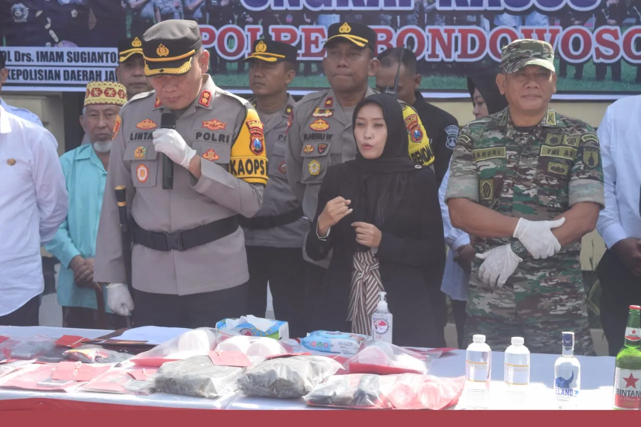 Polres Bondowoso Ungkap Puluhan Kasus Hasil Operasi Pekat Semeru 2024 Selama Ramadhan