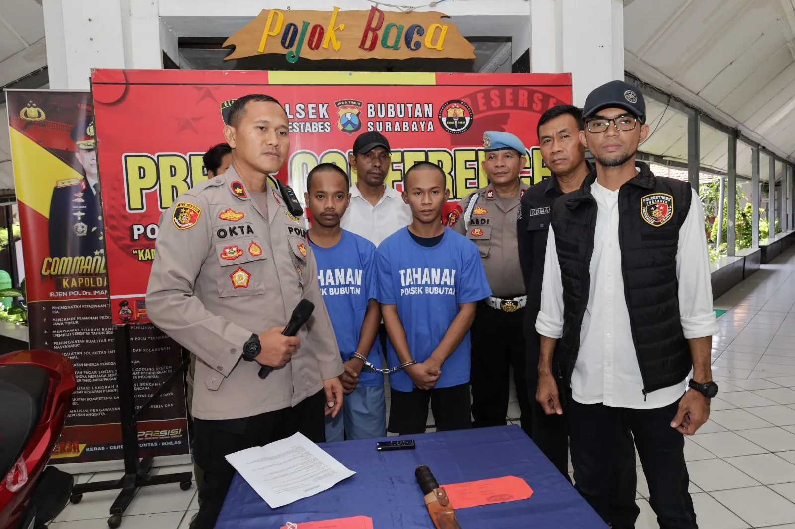 Polsek Bubutan Berhasil Ringkus Dua Tersangka Pelaku Curas
