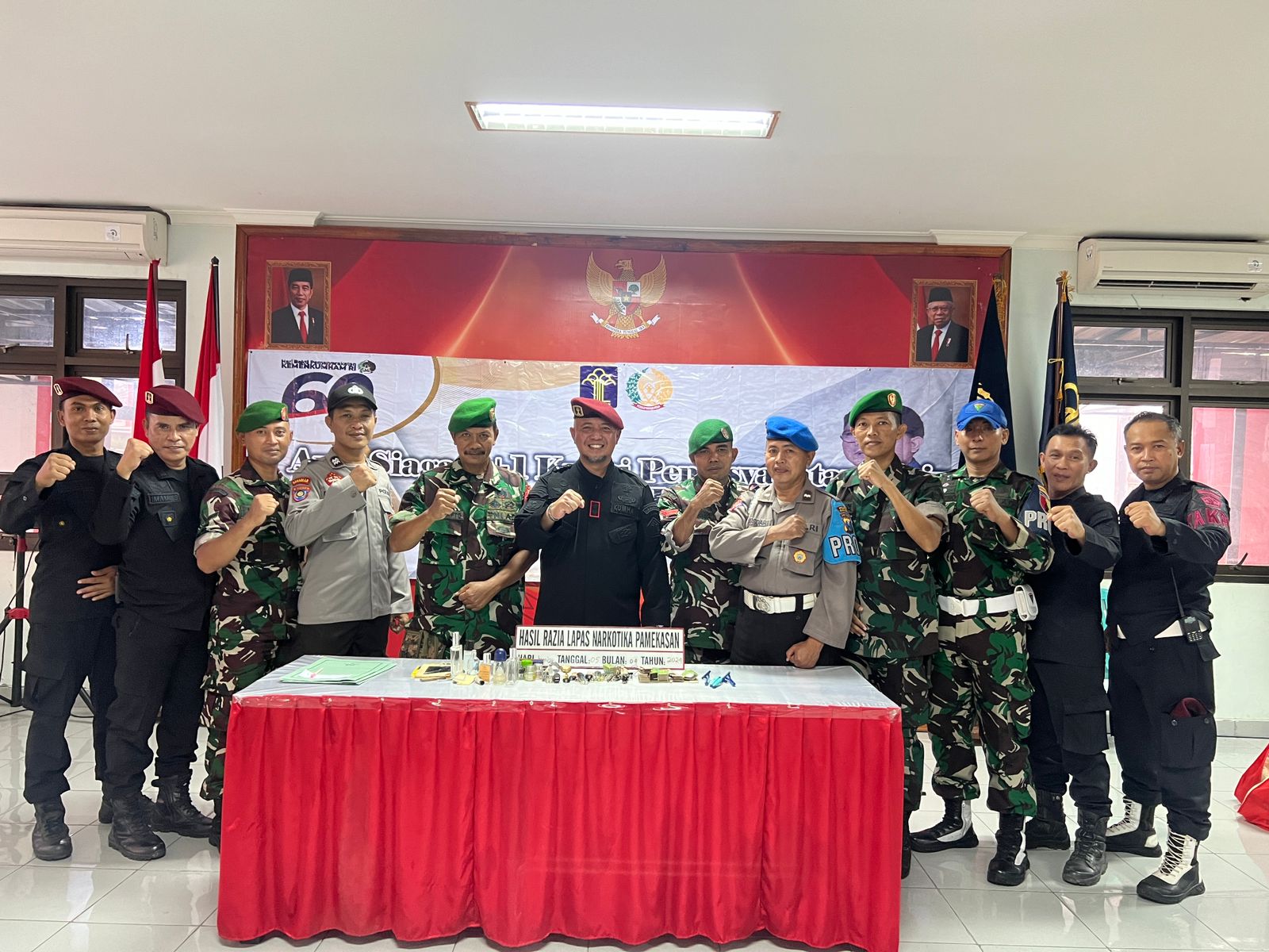 Sambut HBP ke-60, Lapas Narkotika Kelas IIA Pamekasan Kanwil Kemenkumham Jatim Gelar Apel Siaga 3 + 1 Kunci Pemasyarakatan Berantas Halinar