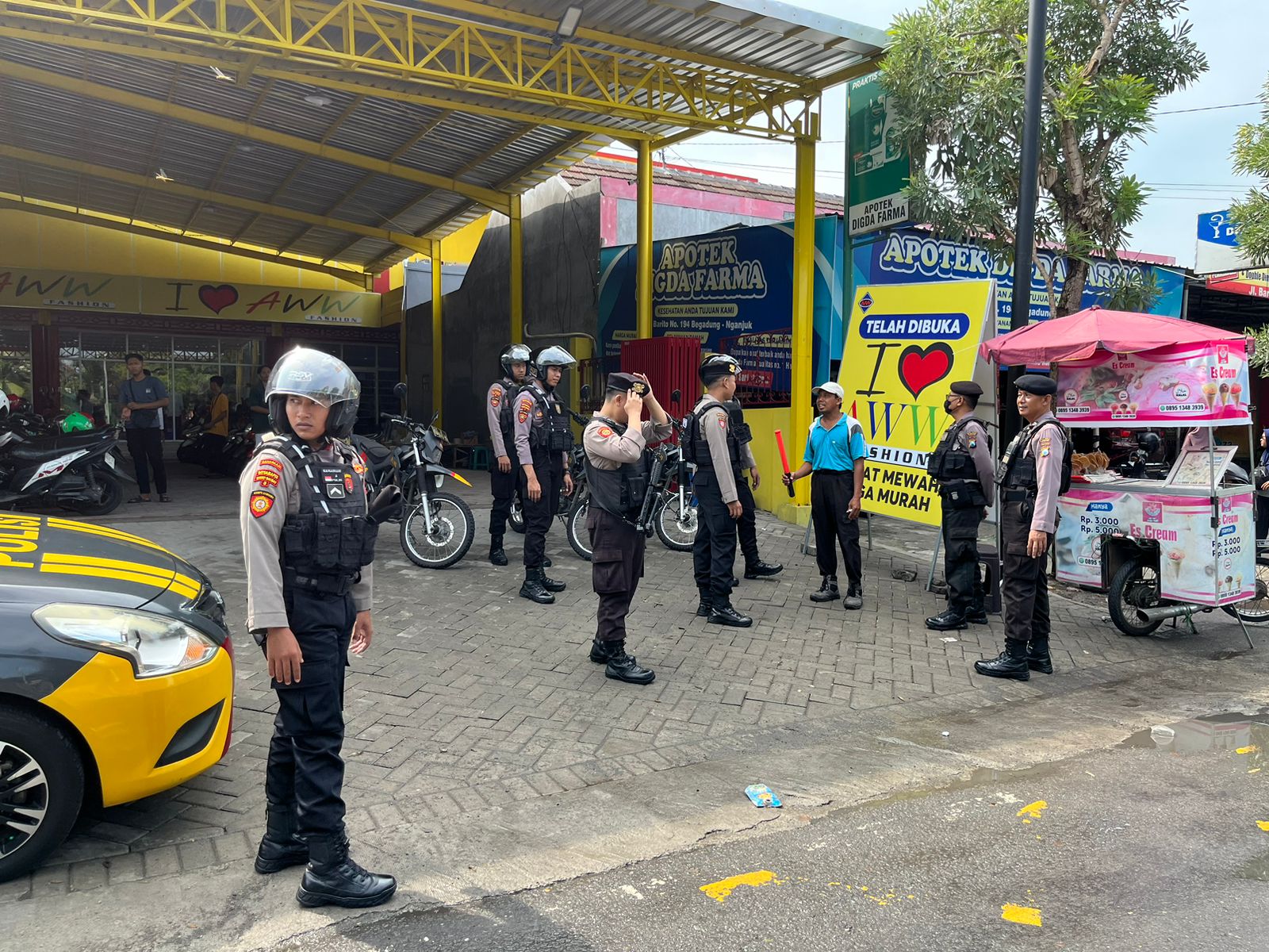 Polres Nganjuk Terjunkan Patroli Preventif Perintis Presisi Pada Operasi Ketupat Semeru 2024