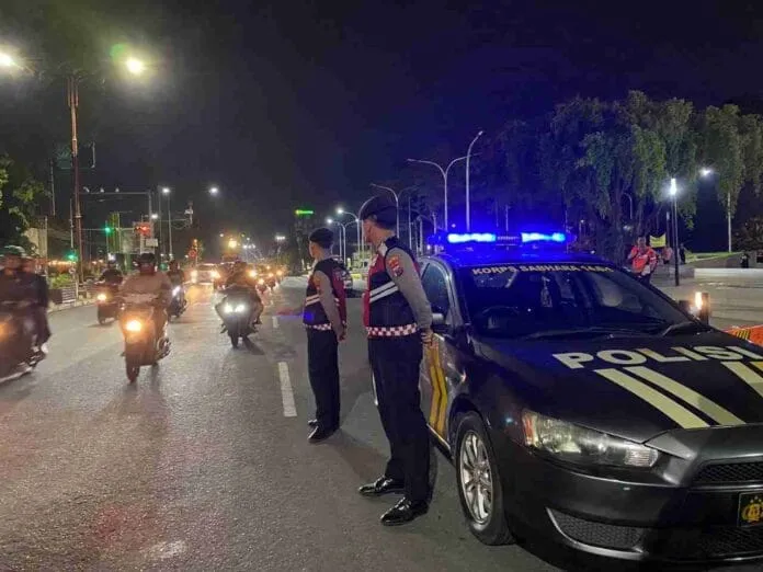 Polresta Sidoarjo Patroli Kawasan Pemukiman Saat Warga Mudik