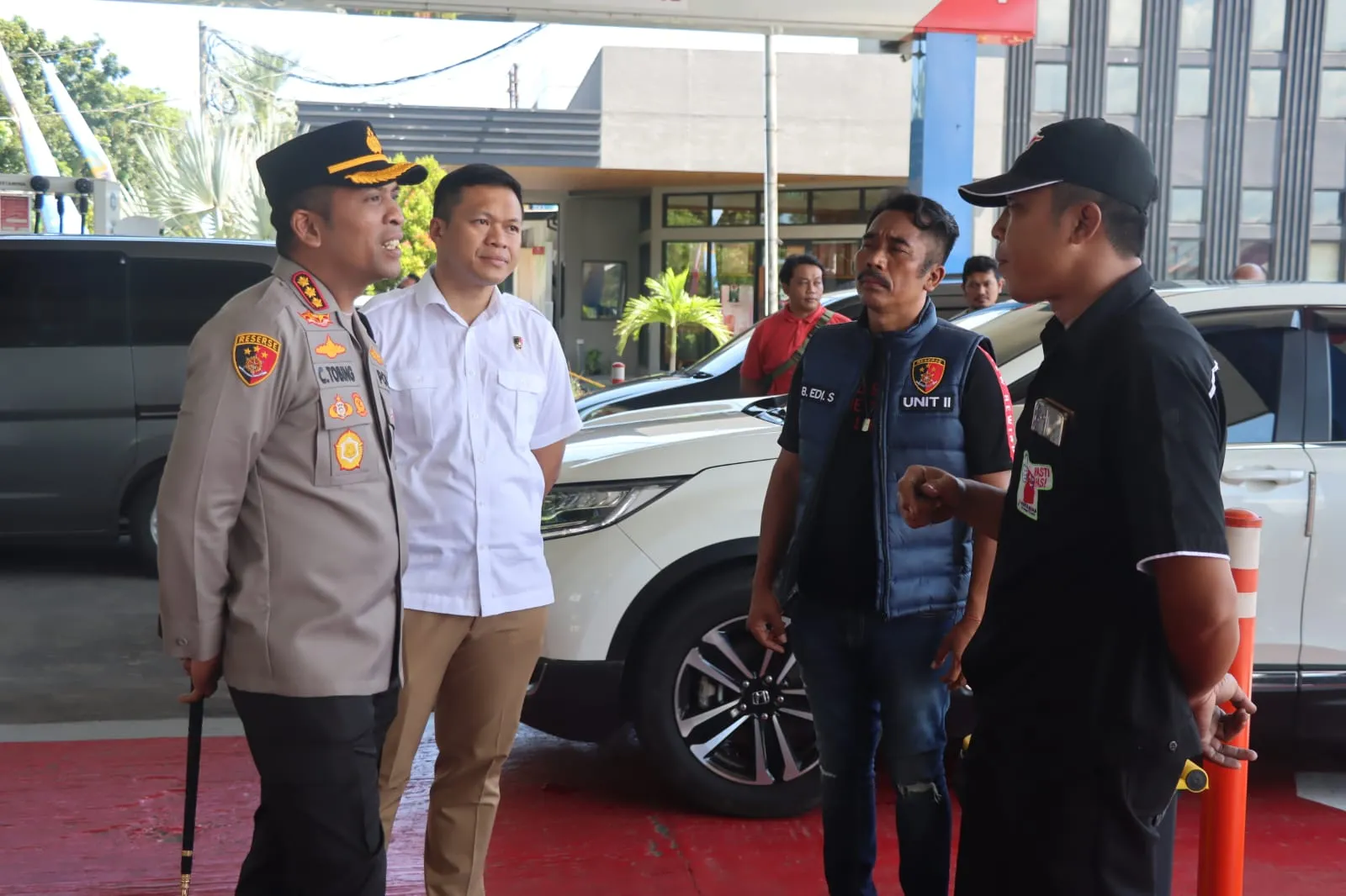 Wujudkan Rasa Nyaman Pemudik, Kapolresta Sidoarjo Cek SPBU Cegah Penyalahgunaan Pengisian BBM