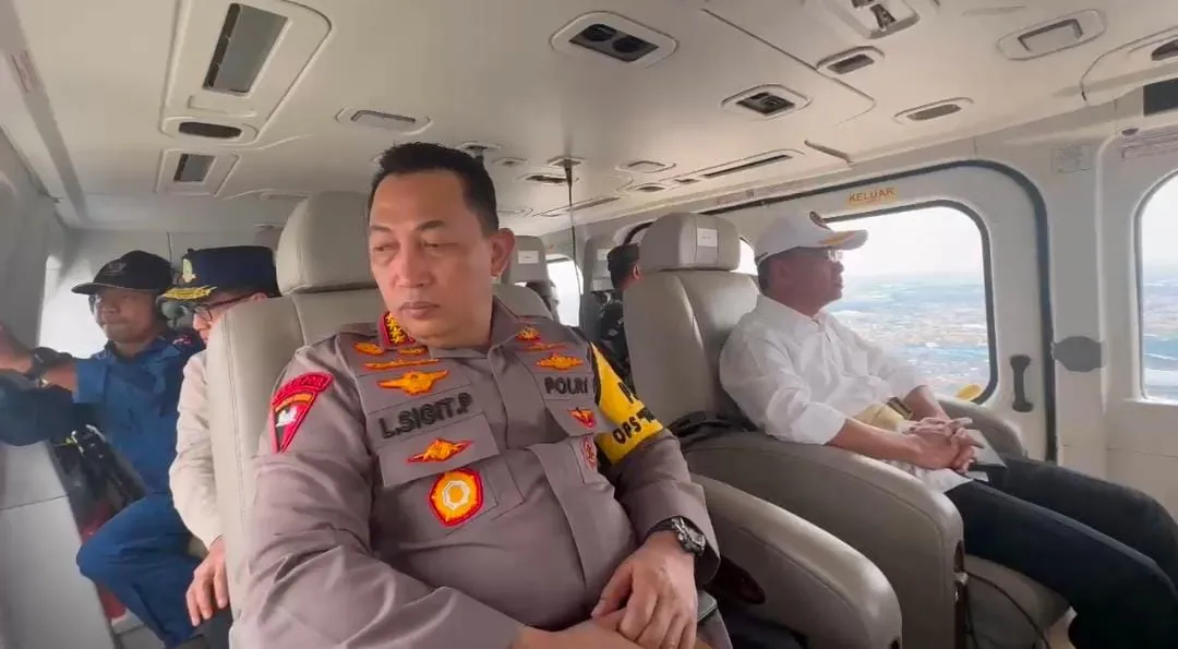 Pastikan Keamanan Arus Balik Lebaran, Kapolri Patroli Udara Jalur Tol