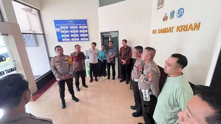 Usai Libur Lebaran, Kapolresta Sidoarjo Cek Pelayanan Samsat