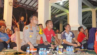 Nobar Geden Timnas Indonesia U-23 Vs Uzbekistan U-23, Diprakarsai Langsung Kapolresta Sidoarjo di Sambut Antusias Masyarakat