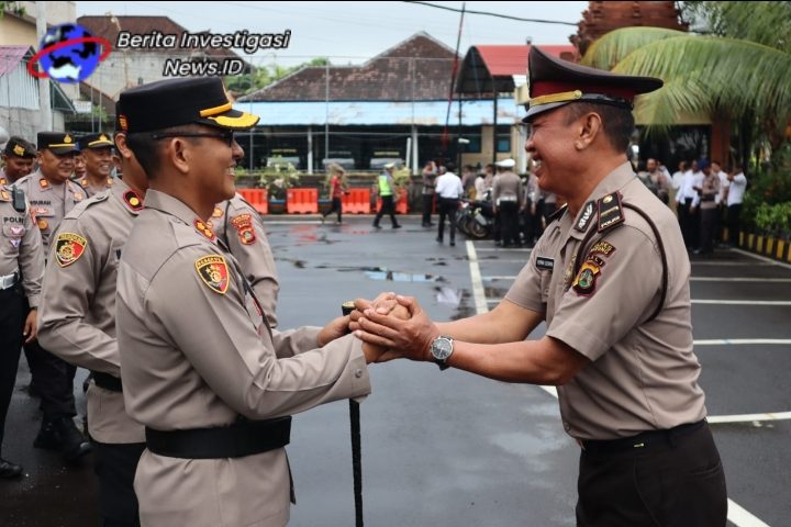 Kenaikan Pangkat Pengabdian Personil Polres Badung