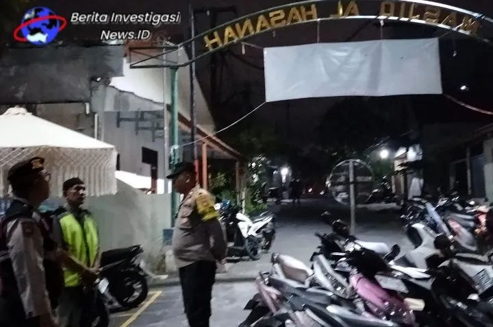 BLP Polsek Kuta Utara Amankan Pelaksanaan Sholat Tarawih 