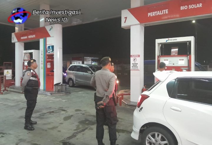 Polres Gianyar Patroli Sambang SPBU Antisipasi Praktik Curang BBM