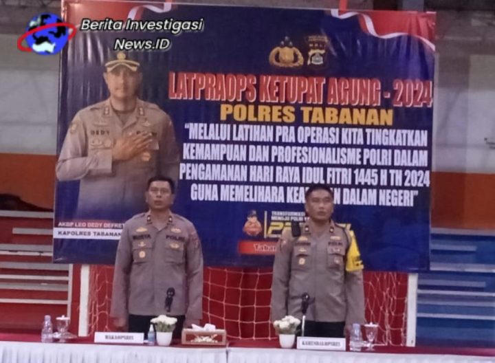 Polres Tabanan Laksanakan Pembukaan Latpraops Ketupat Agung 2024