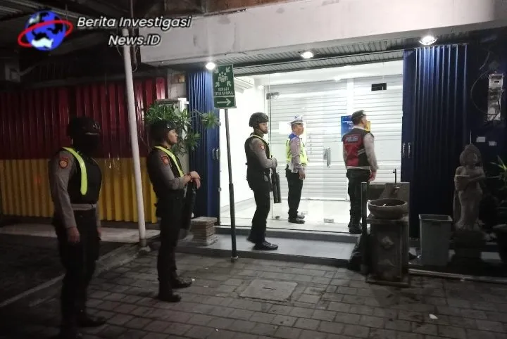 Polsek Denbar Gabung Samapta Polda Bali Cegah Kejahatan Malam