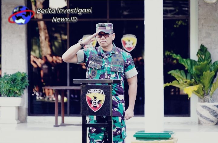 Kasdam IX Udayana Pimpin Apel Cuti dan Serahkan Bingkisan Lebaran