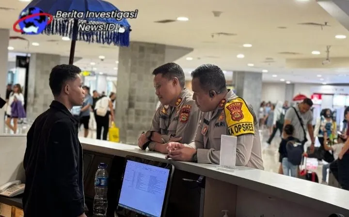 Tim Pamatwil OKA 2024 Polda Bali Kunjungi Posyan Terpadu Bandara 