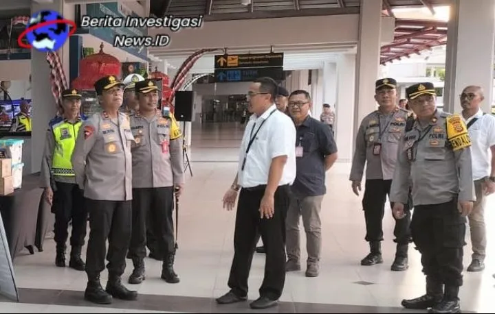 Kapolda Bali Cek Puncak Arus Mudik Bandara Ngurah Rai