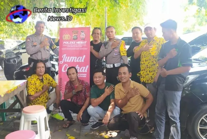 Jumat Curhat Polsek Kuta Bersama Komunitas Driver Freelance