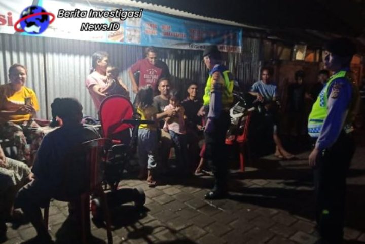 Kapolsek Dentim Pimpin BLP Perkuat Keamanan Malam Minggu Respon PK