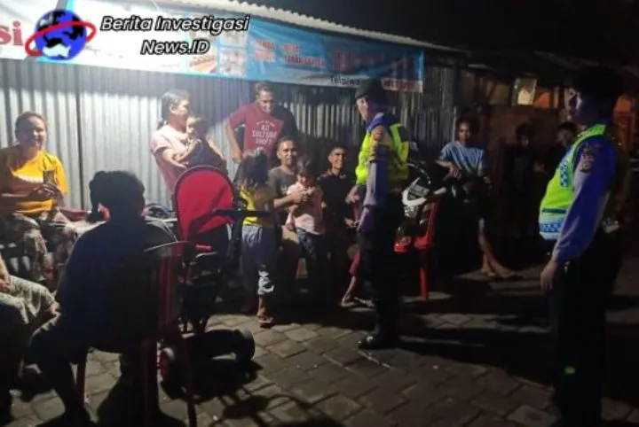 Kapolsek Dentim Pimpin BLP Perkuat Keamanan Malam Minggu Respon PK
