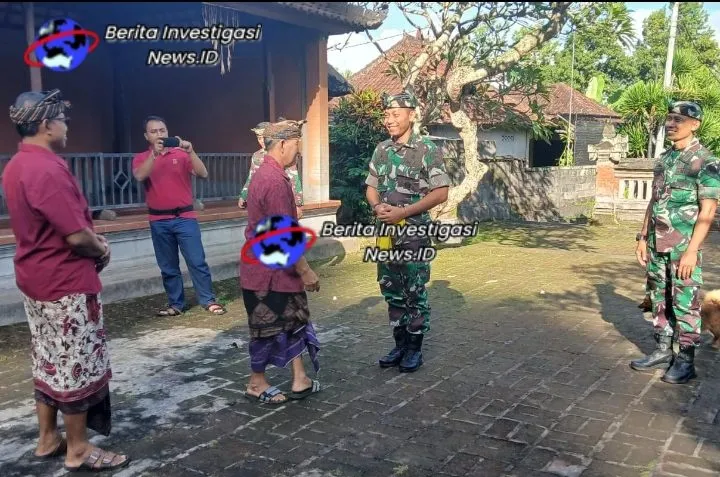 Dandim Gianyar Letkol Gede Kunjungi dan Sembahyang di Pura Durga Kutri