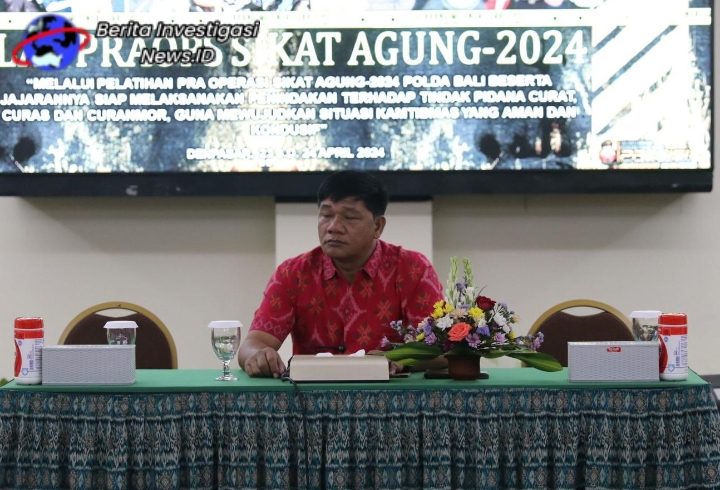 Latihan Pra Oprasi Sikat Agung 2024 Digelar Polda Bali 