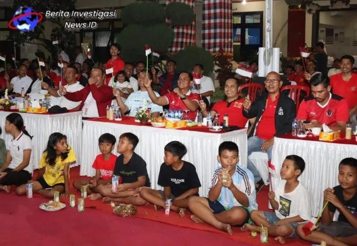 Polres Badung Gelar Nobar Semi Final Piala Asia U23
