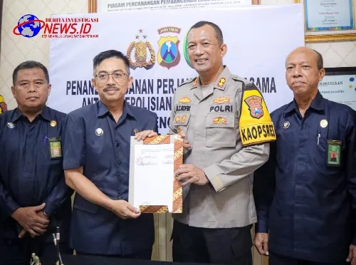 Polres Lumajang Tandatangani Perjanjian Kerjasama Dengan Pengadilan Agama