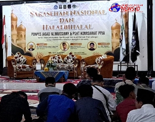 PSHT Komisariat Ponpes Jagad Alimussirry Ketintang Surabaya Gelar Acara Sarasehan Nasional dan Halal Bihalal
