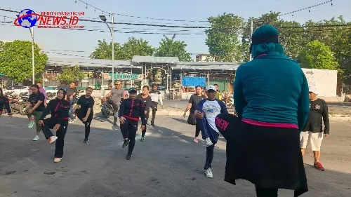 Minggu Sehat Aliansi Madura Indonesia Gelar Senam Pagi, Bersama Anggota dan Warga Arimbi Surabaya