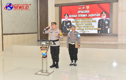 Kapolres Bondowoso Pimpin Sertijab Lima Pejabat di Lingkup Polres Bondowoso