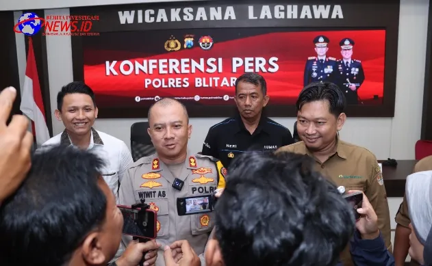 Polres Blitar Berhasil Amankan Empat Tersangka Sindikat Pembalakan Liar
