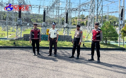 Polres Situbondo Gelar Patroli Obvit Gardu Induk PLN Dukung Pengamanan WWF ke–10 di Bali