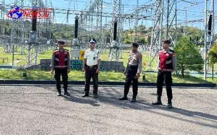 Polres Situbondo Gelar Patroli Obvit Gardu Induk PLN Dukung Pengamanan WWF ke–10 di Bali
