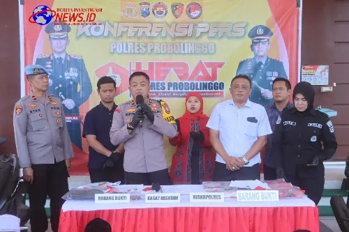 Polres Probolinggo Berhasil Ungkap Dua Kasus Curas, Empat Tersangka Diamankan